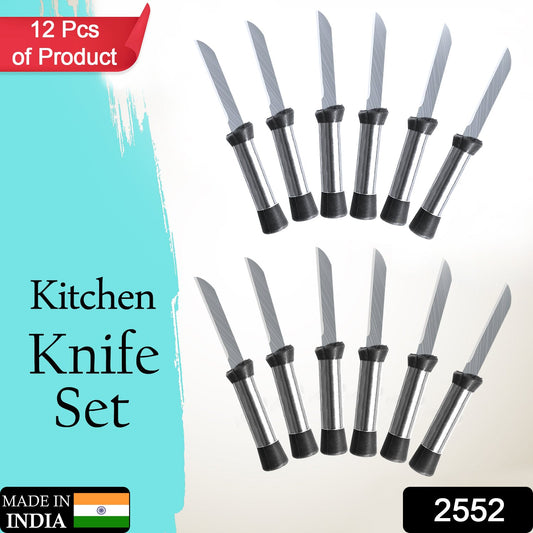 2552  Knife Combo for Home & Kitchen (Pack of 12) DeoDap