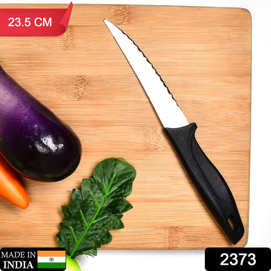 2373 Stainless Steel knife and Kitchen Knife with Black Grip Handle. DeoDap