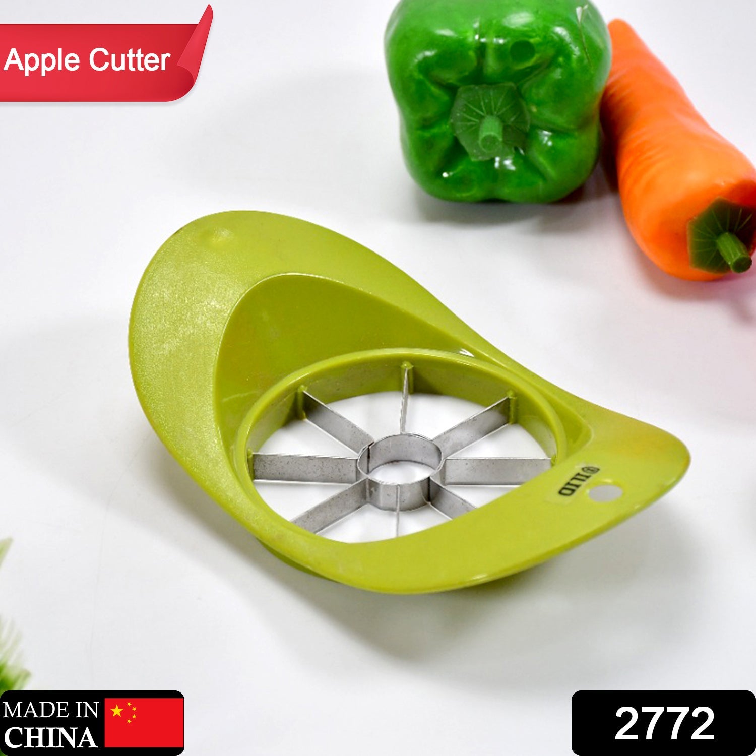 2772 Stainless Steel Apple Cutter with Push Stand DeoDap