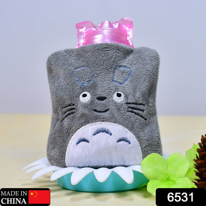 6531 Totoro Cartoon Hot Water Bag small Hot Water Bag with Cover for Pain Relief, Neck, Shoulder Pain and Hand, Feet Warmer, Menstrual Cramps. DeoDap