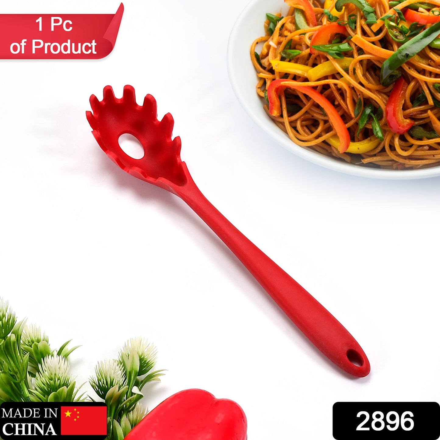 2896 SILICONE PASTA FORK SPAGHETTI SERVER | PASTA SERVER. DeoDap