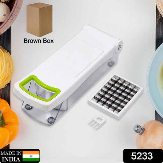 5233 2-in-1 Vegetable nicer dicer Chopper Set for kitchen DeoDap