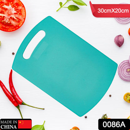 0086A Chopping Board Cutting Pad Plastic for Home and Kitchen Accessories Items Tools Gadgets for Cutting Vegetables Non Sleep Anti Skid DeoDap