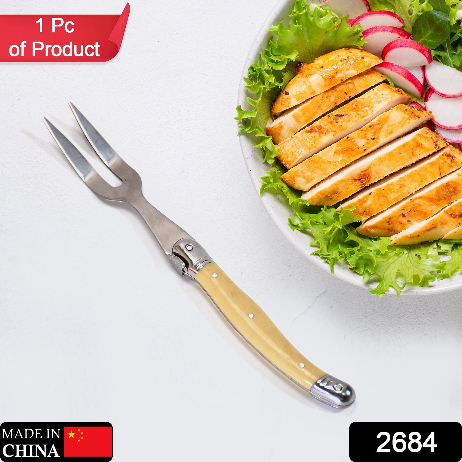 2684 Stainless Steel Meat Fork DeoDap