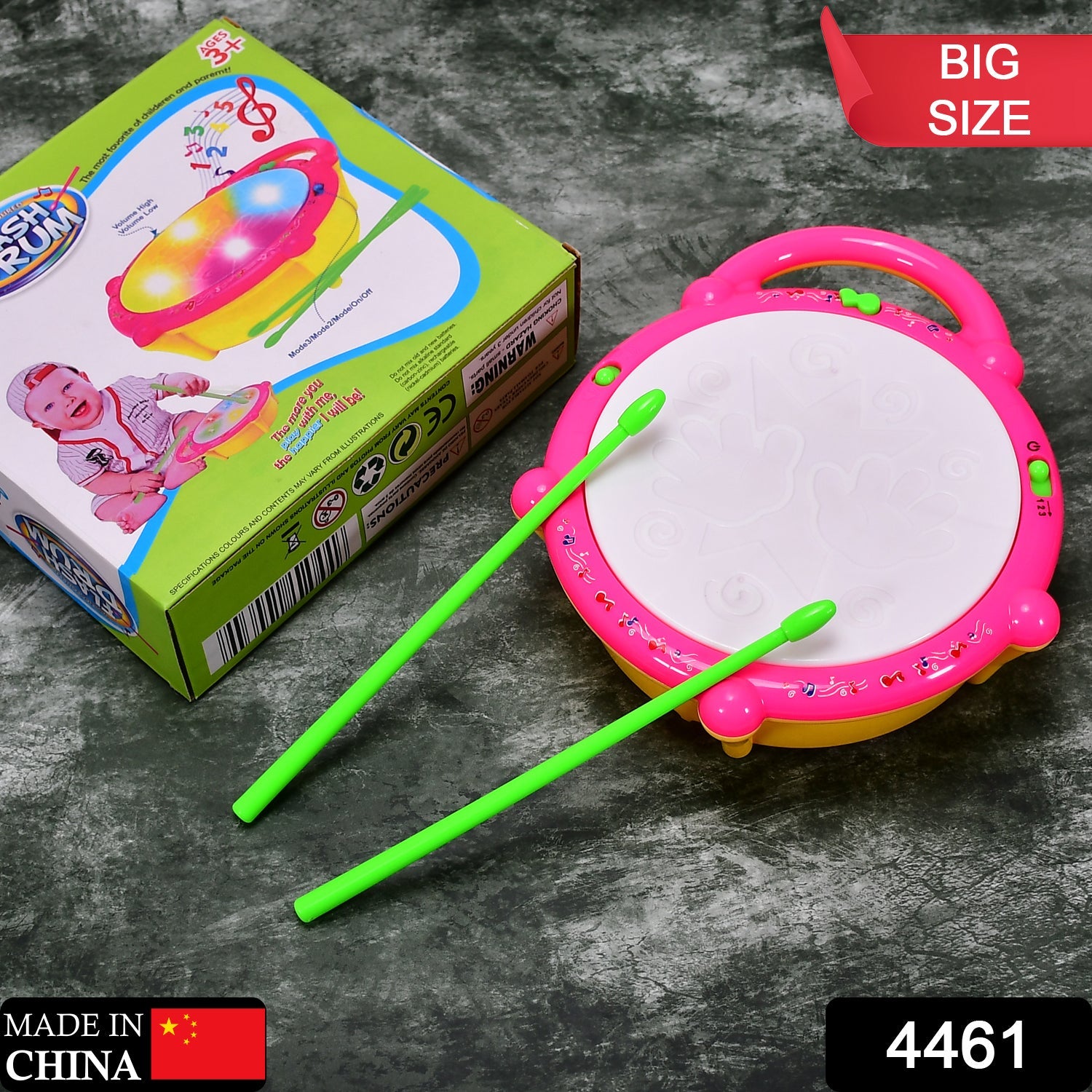 4461 Flash Drum Toys for Kids with Light & Musical Sound Colorful Plastic Baby Drum Musical Toys for Children Baby Toy Instrument Best Gift for Boys & Girls. DeoDap