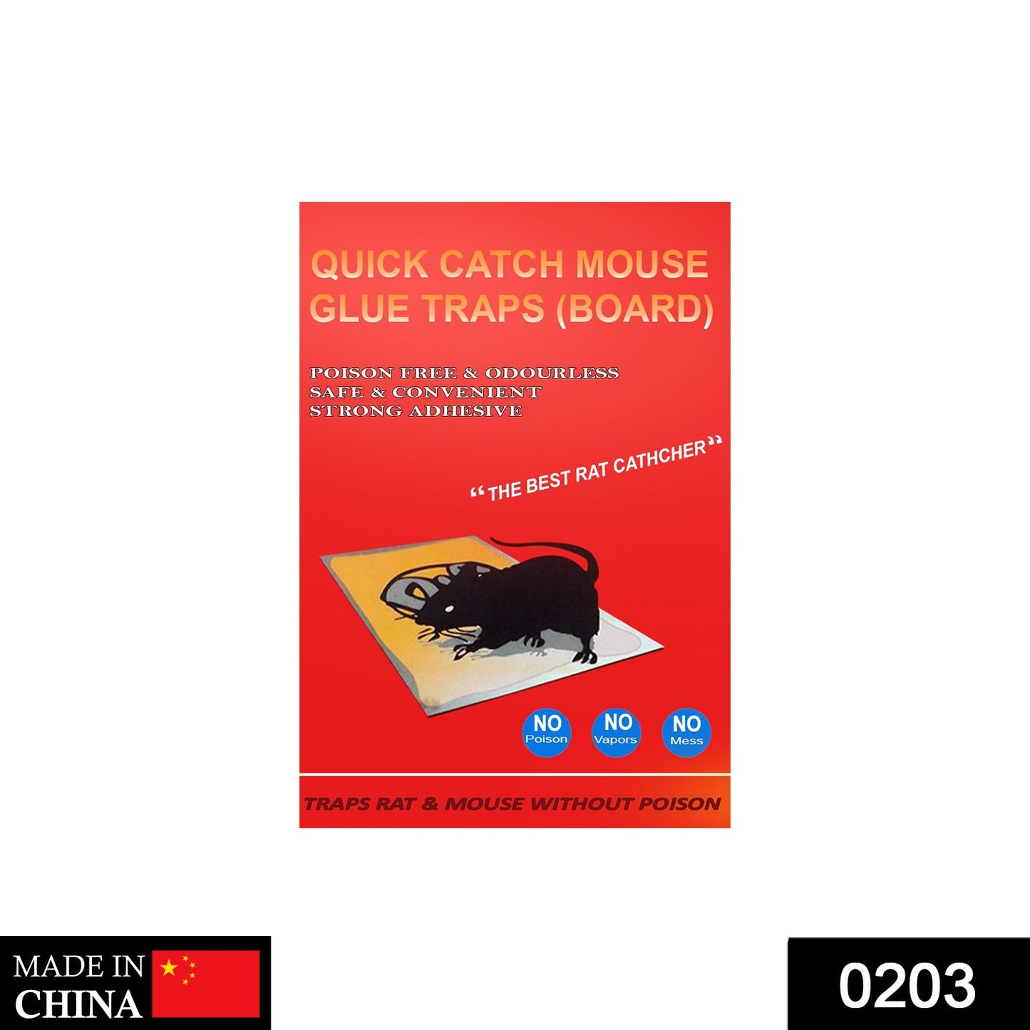 203 Red Mice Glue Traps (1pc) DeoDap