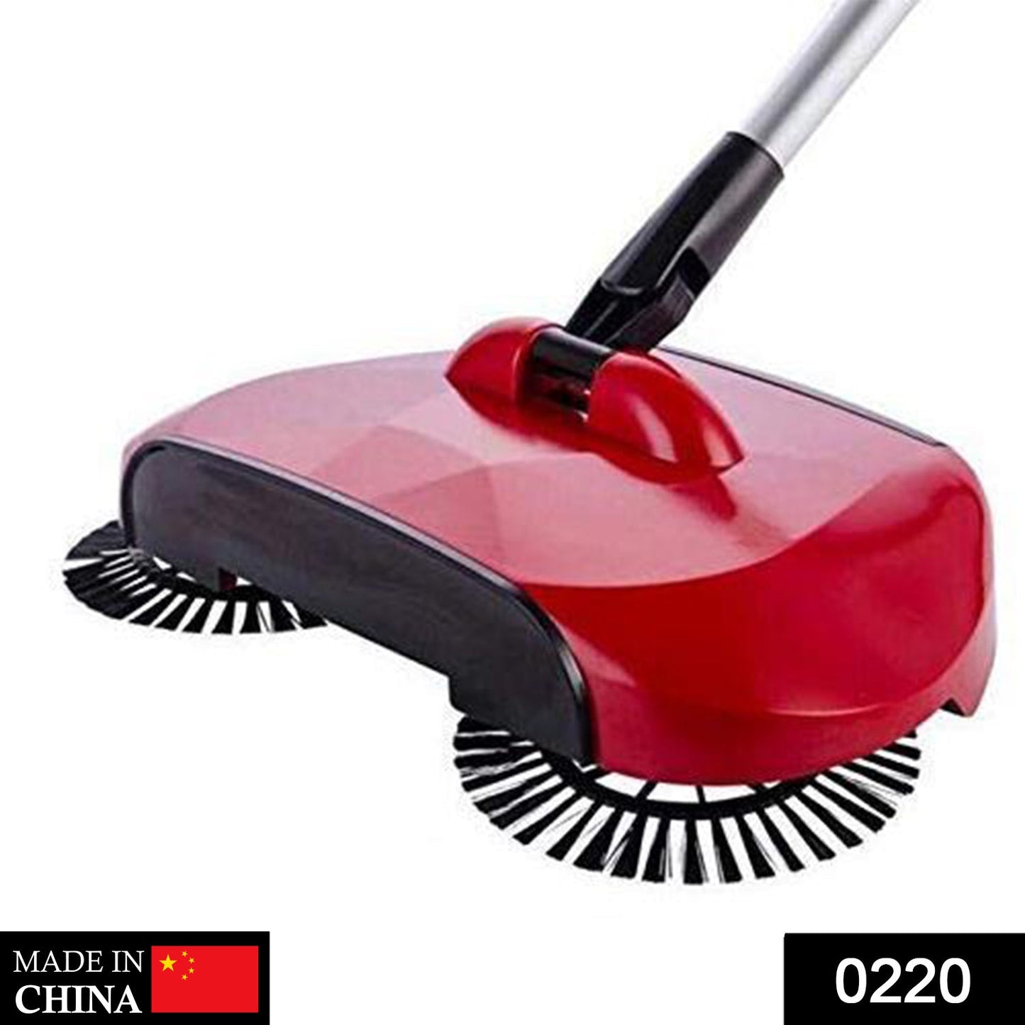 220 Sweeper Floor Dust Cleaning Mop Broom with Dustpan 360 Rotary DeoDap