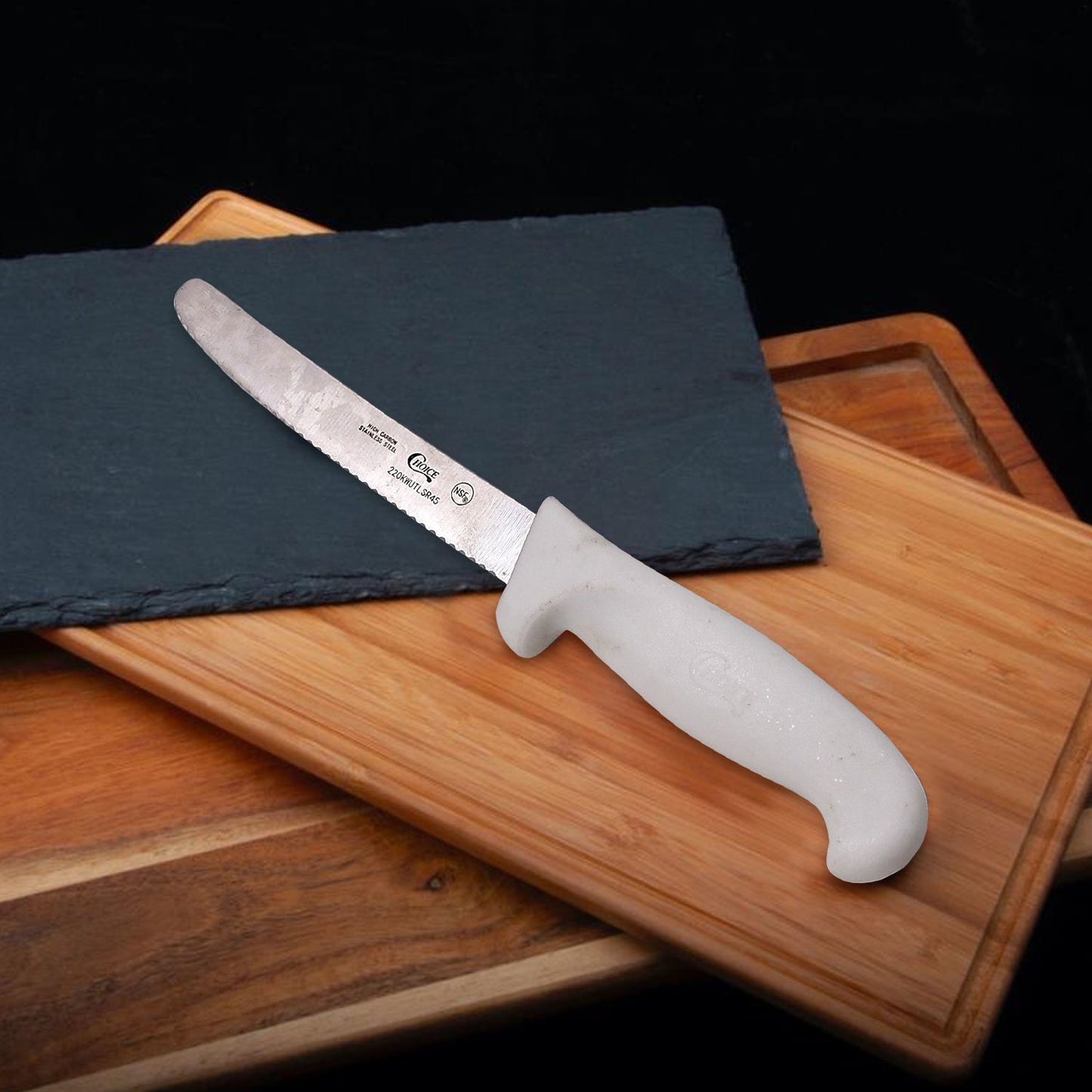 7093 chef's Knife, 9 inch High Carbon Stainless Steel Cooking Knife, Sharp Edge, Handle, Ergonomic Grip. Multipurpose Top Kitchen Knife for Home and Restaurant. DeoDap