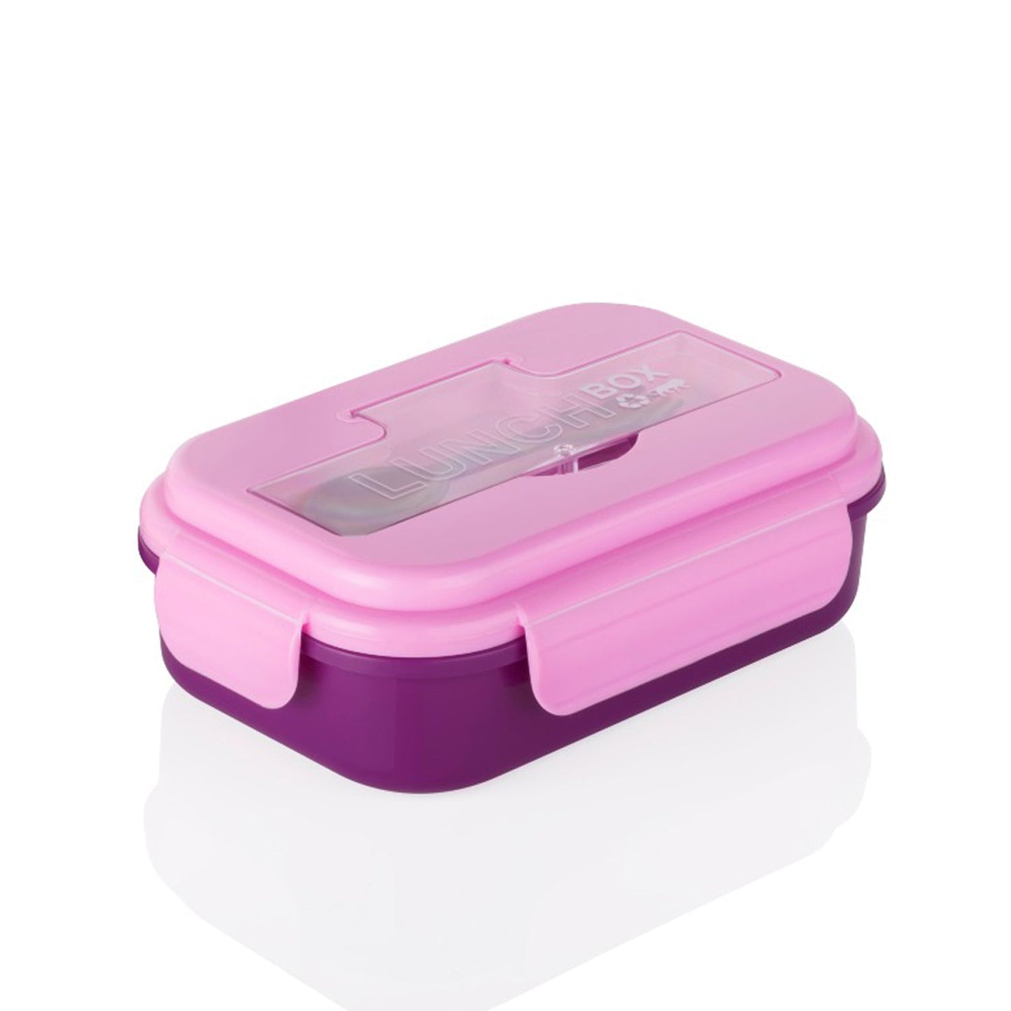 2809V LUNCH BOX 3 COMPARTMENT PLASTIC LINER LUNCH CONTAINER, PORTABLE TABLEWARE SET FOR OFFICE , SCHOOL & HOME USE DeoDap