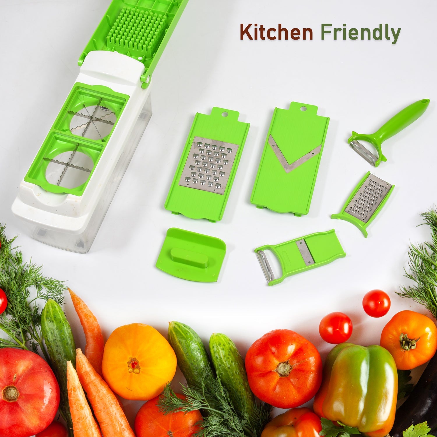 5236 8 in 1 Multi-Purpose Vegetable and Fruit Chopper nicer dicer DeoDap