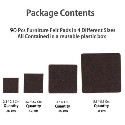 9030 Furniture Pad Square Felt Pads Floor Protector Pad For Home & All Furniture Use DeoDap