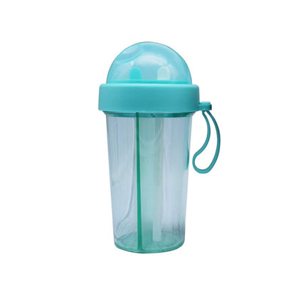 7125  Dual Use Water Bottle Two-Layer Water Bottle For Shaker , Couple &  Student Use Bottle DeoDap