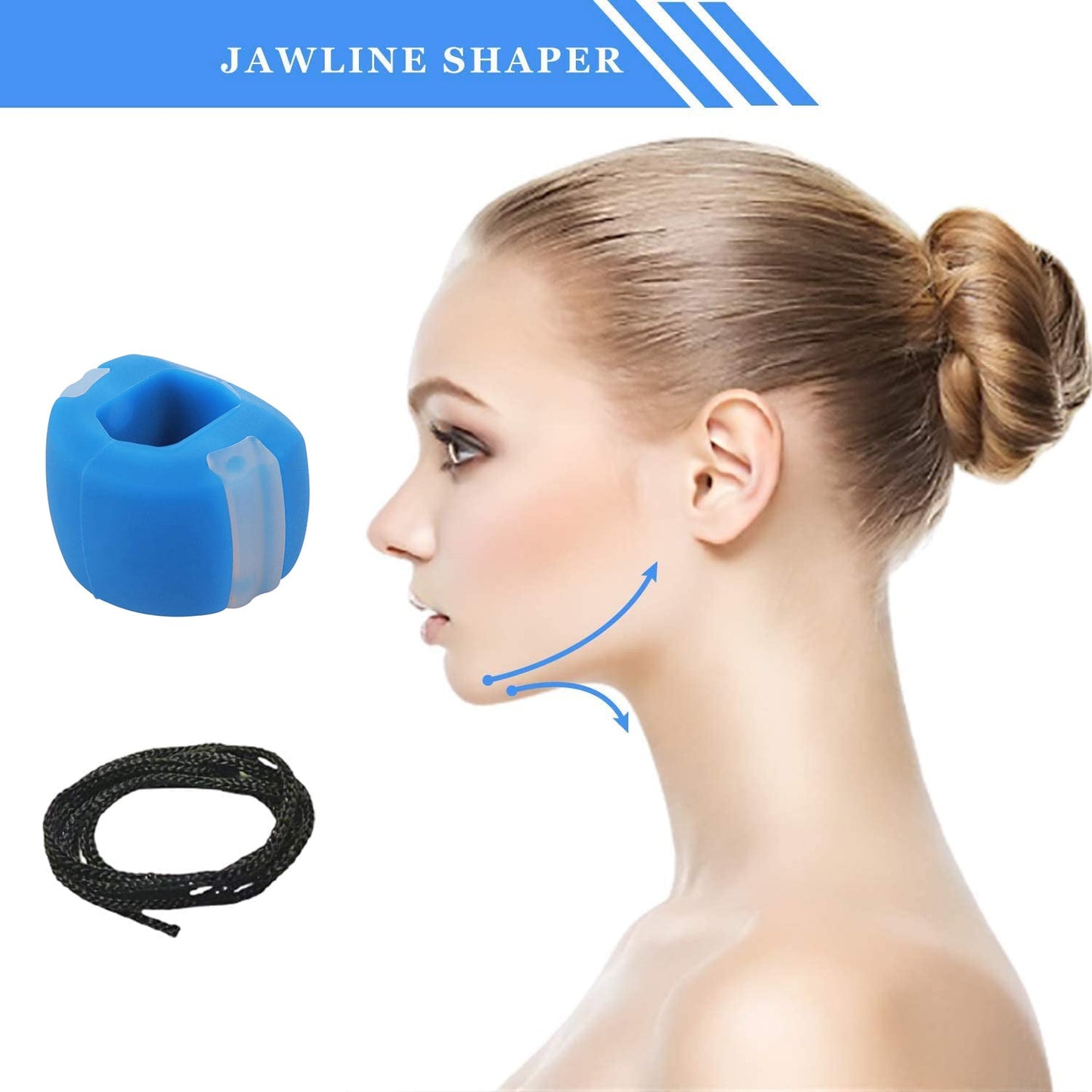 6101 V Cn Blue Jaw Exerciser Used To Gain Sharp And Chiselled Jawline Easily And Fast. DeoDap