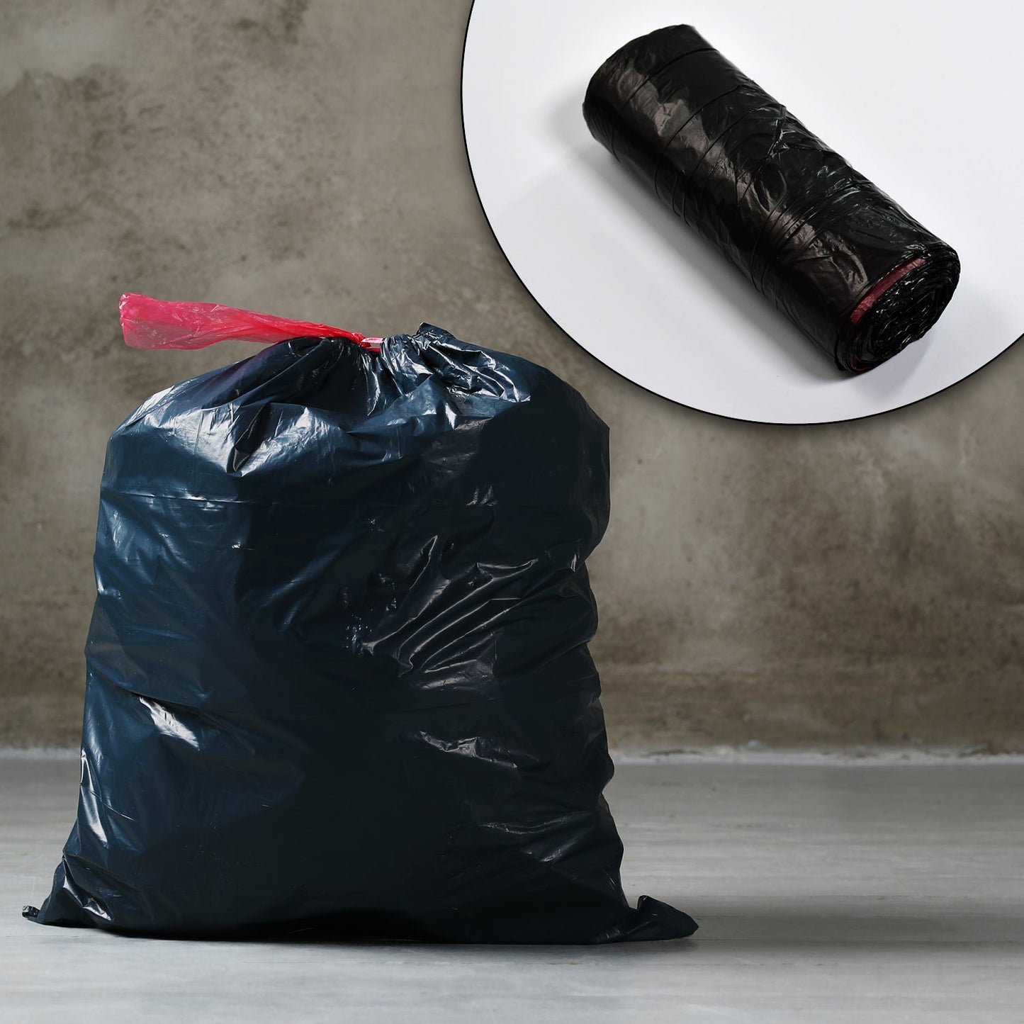 9237 1Roll Garbage Bags/Dustbin Bags/Trash Bags 50x55Cm DeoDap