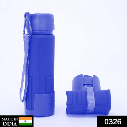 326_Silicone Collapsible/Foldable Water Bottle DeoDap