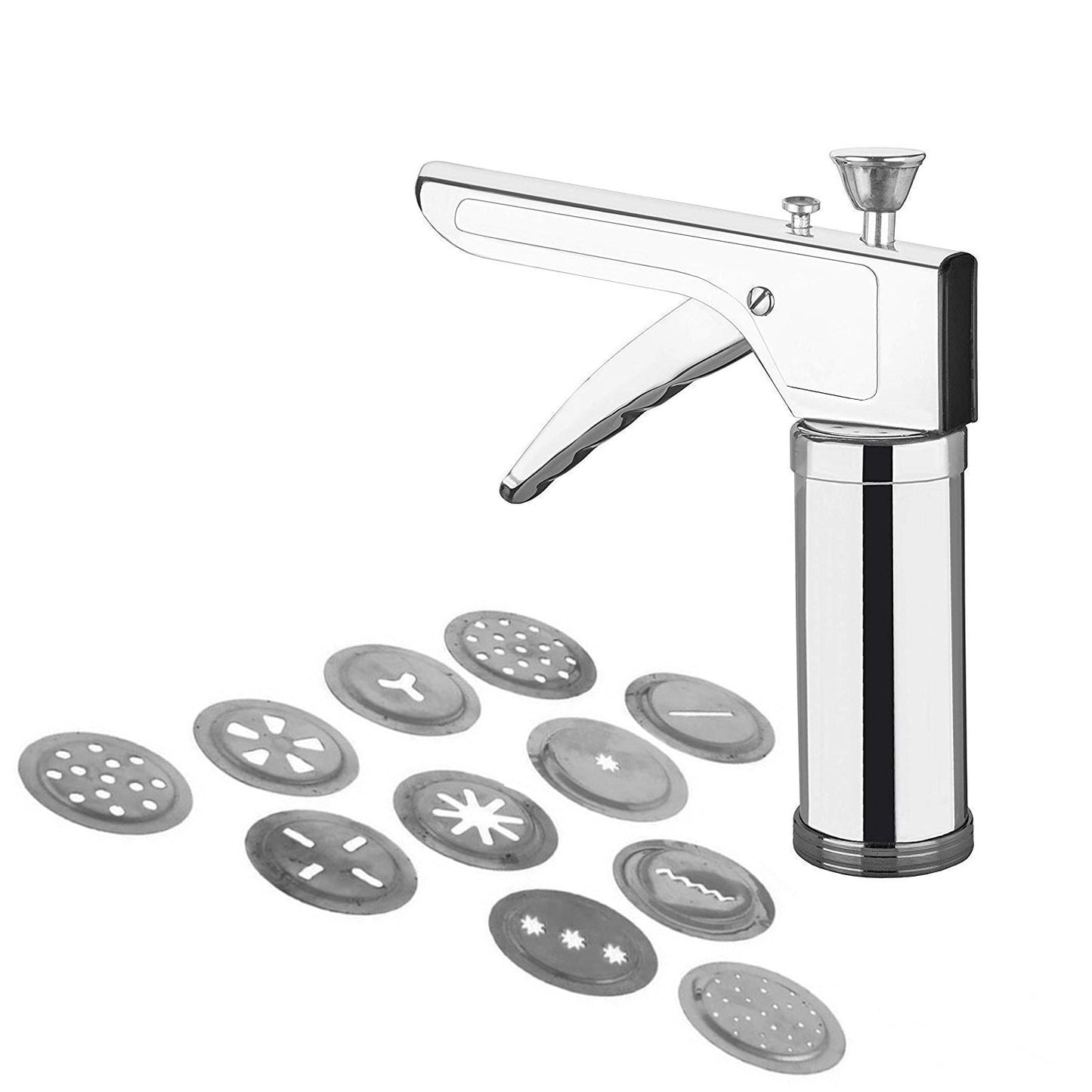 090 Plastic Kitchen Press Set, 12-Pieces, Silver (Kitchen_Press) Your Brand