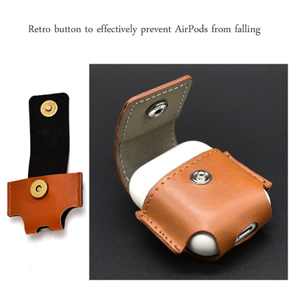 6630 Leather Headphones AirPods Case Designed for Apple AirPods DeoDap