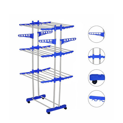 0733 Stainless Steel Cloth Drying Stand DeoDap