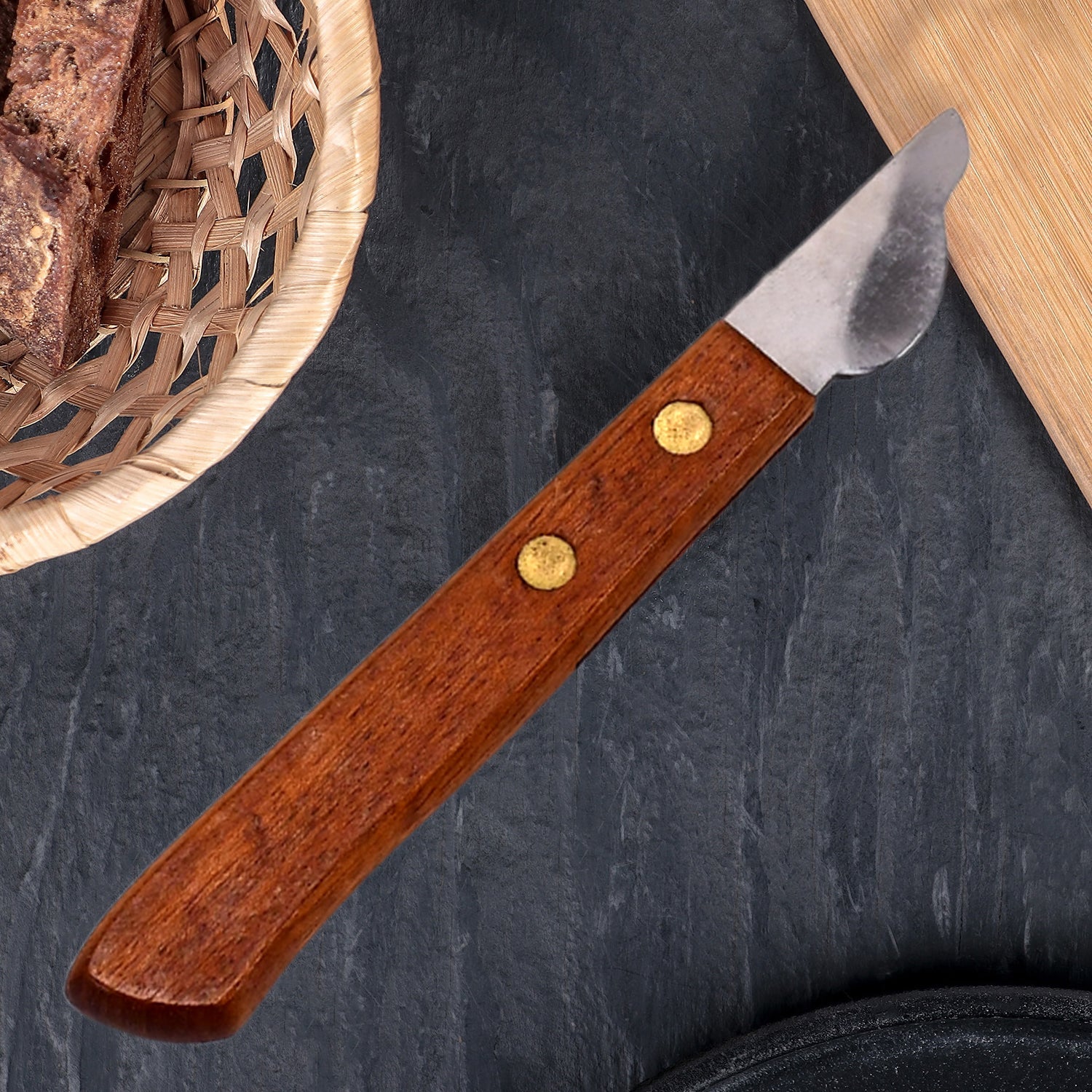 7087 Chestnut Knife with Riveted Walnut Handle DeoDap