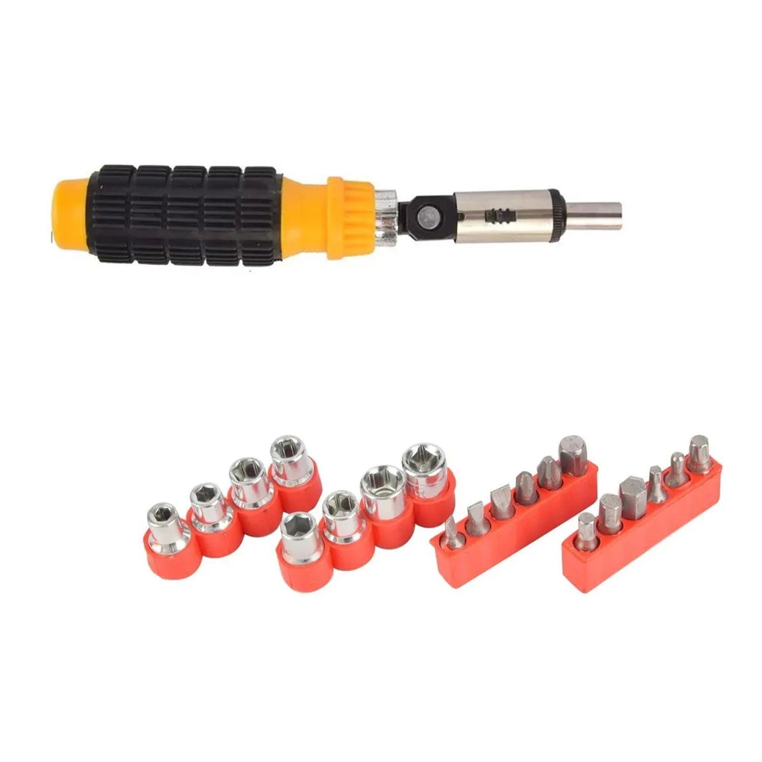 9174 Screwdriver Set, Steel 21 in 1 with 20 Screwdriver Bits DeoDap