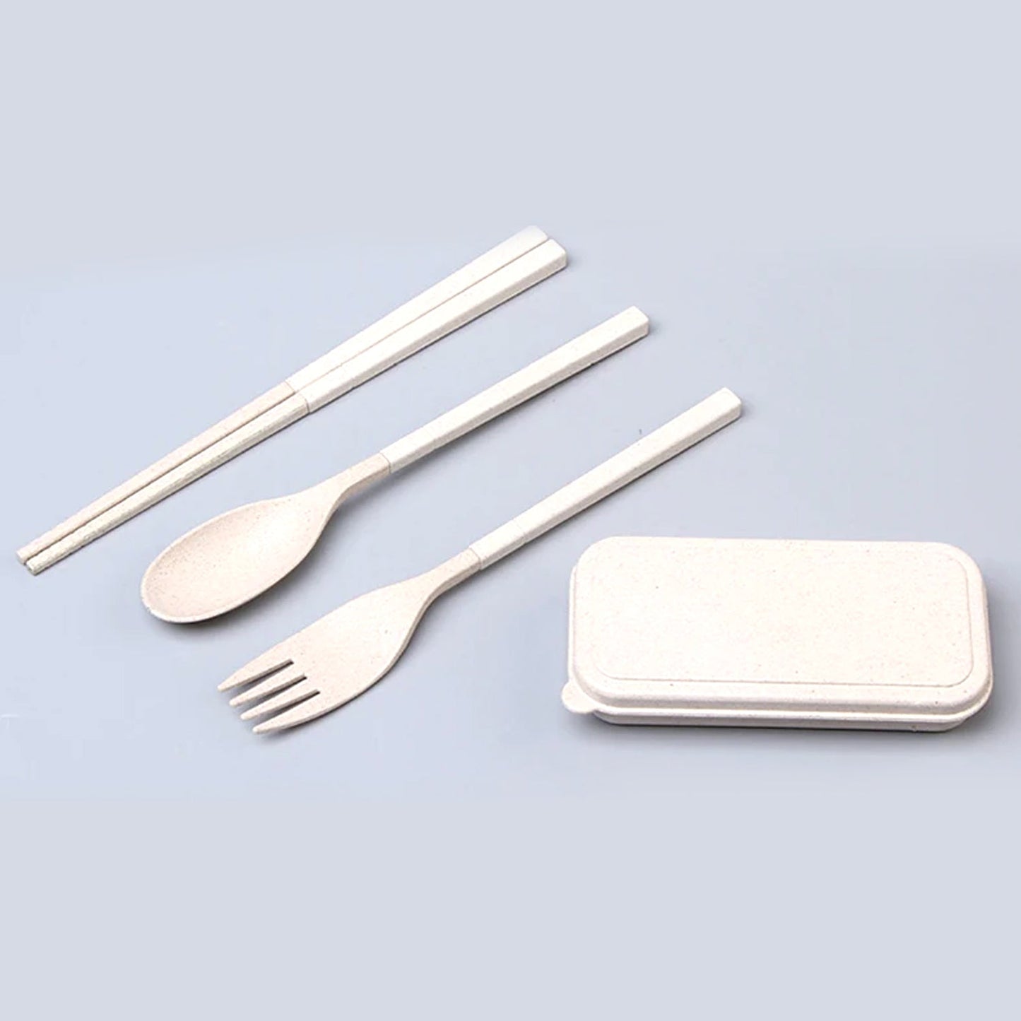 2243 Spoon Fork Chopsticks Set Dinnerware 3PCS/Set Lunch Tableware Detachable Cutlery Portable Travel Kitchen Accessories DeoDap