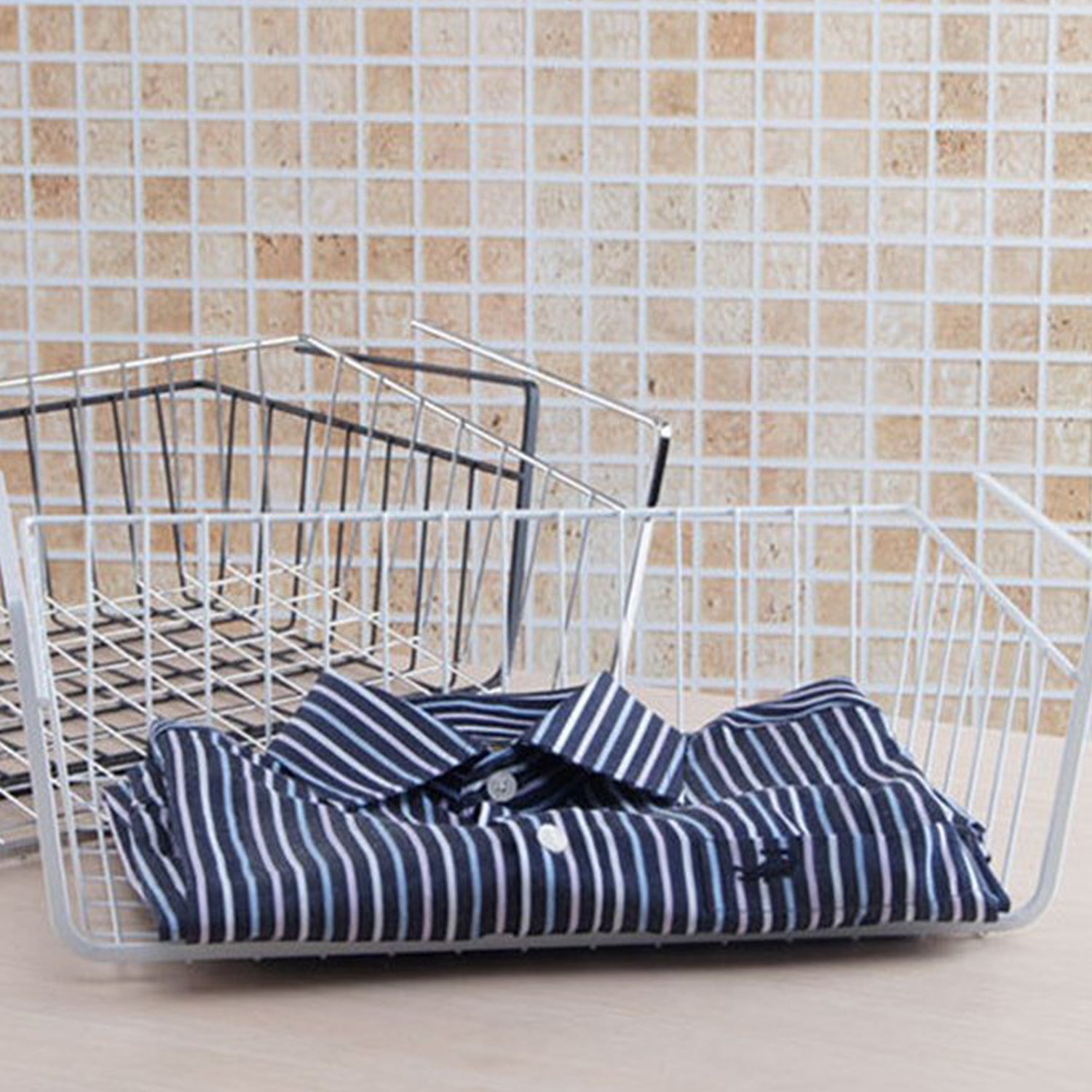 5194 Storage Basket Organizer For Refrigerator , bathroom, & Cabinet, Use basket DeoDap