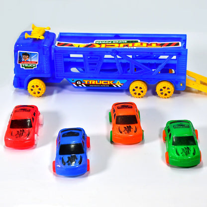 4442 Toy Set Truck with 4 Mini Cars Toy Vehicles for Children DeoDap