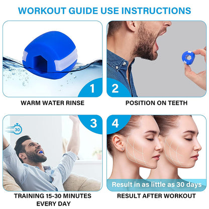 6101 V Cn Blue Jaw Exerciser Used To Gain Sharp And Chiselled Jawline Easily And Fast. DeoDap