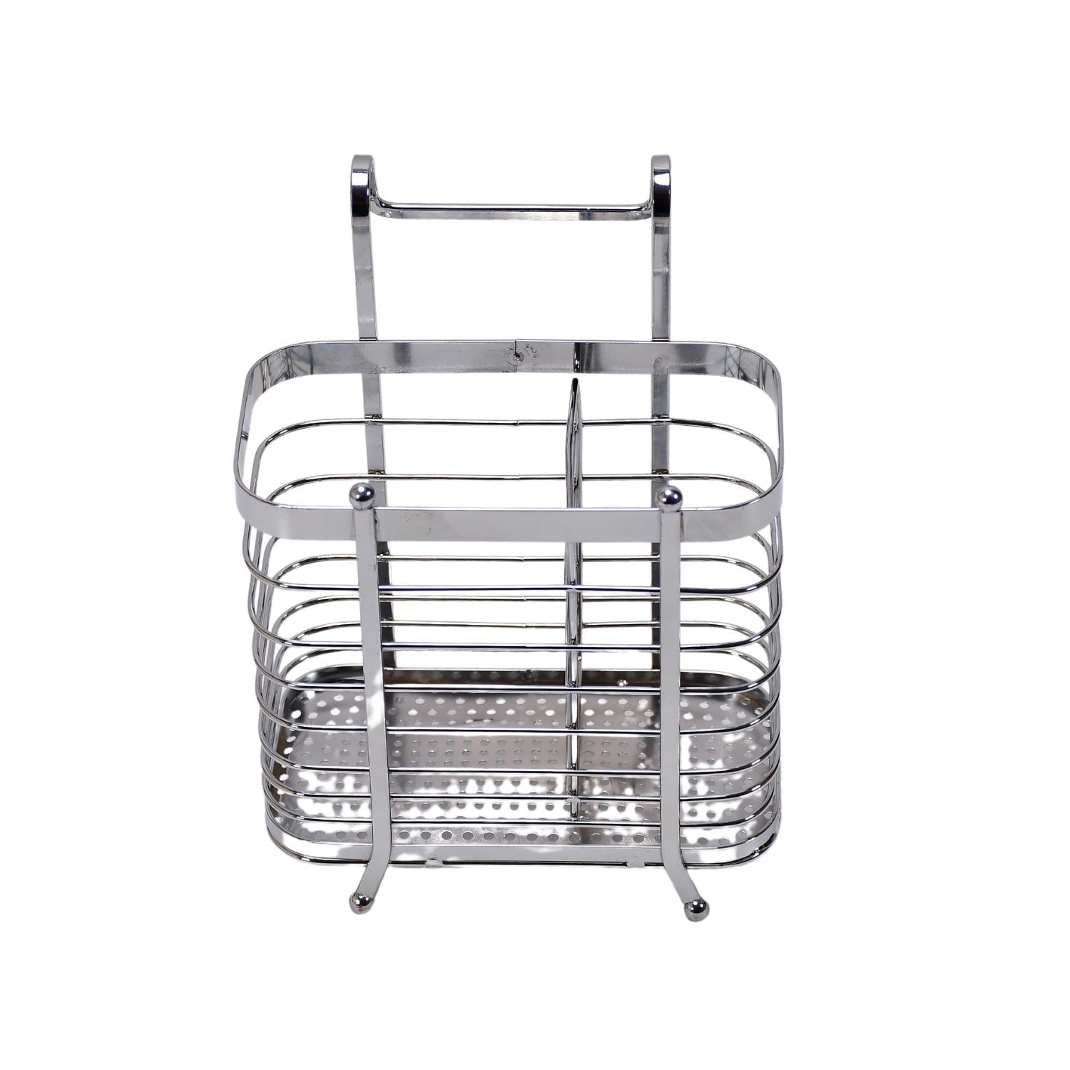 5118 Stainless Steel and Plastic Hanging and Stand Utensil Drying Rack DeoDap