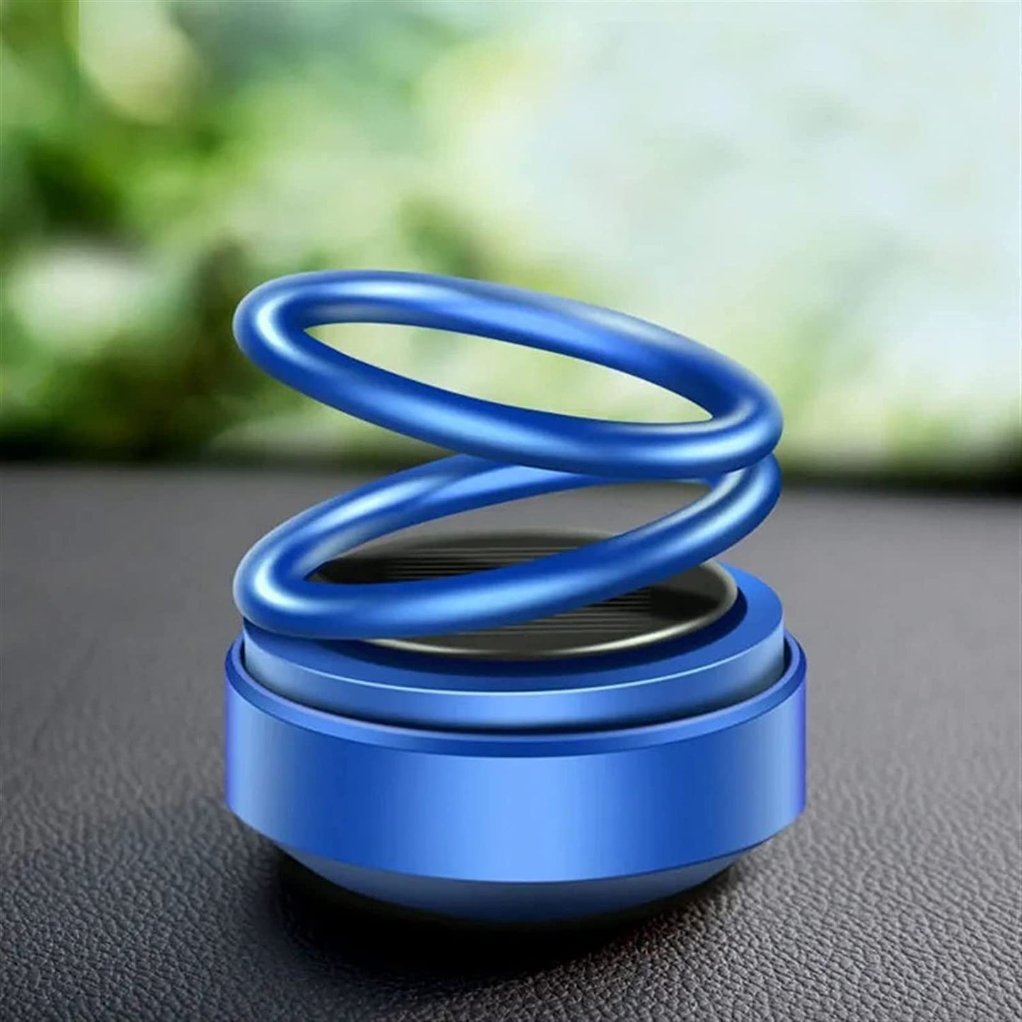 6319 Solar Power Car Aroma Diffuser 360°Double Ring Rotating Design, Car Fragrance Diffuser, Car Perfume Air Freshener for Dashboard Home Office DeoDap