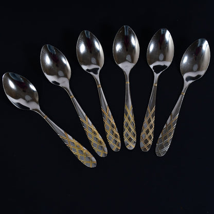 2623 Big Stainless Steel Dinner Spoon/Table Spoon (set of 6pc) DeoDap