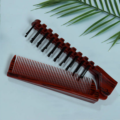 1406 Mix shape design Hairdressing Hair Styling Comb Brush Tool (1 pc) DeoDap