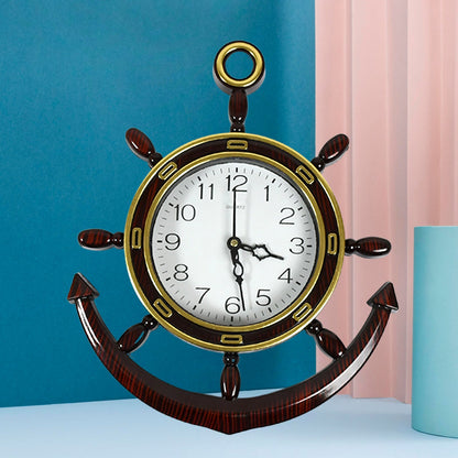 4944 Anchor Shape Wall Clock Size 28x23x5cms DeoDap