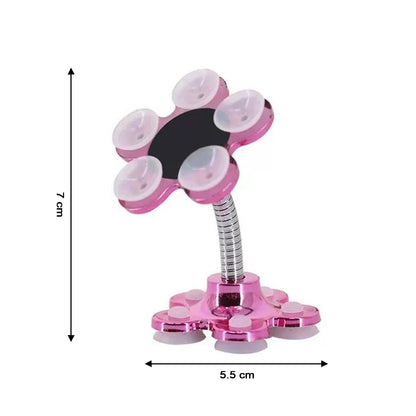 0637A Phone Holder, 360°Rotatable Phone Stand Multi-Function Double-Sided Suction Cup Mobile Phone Holder DeoDap