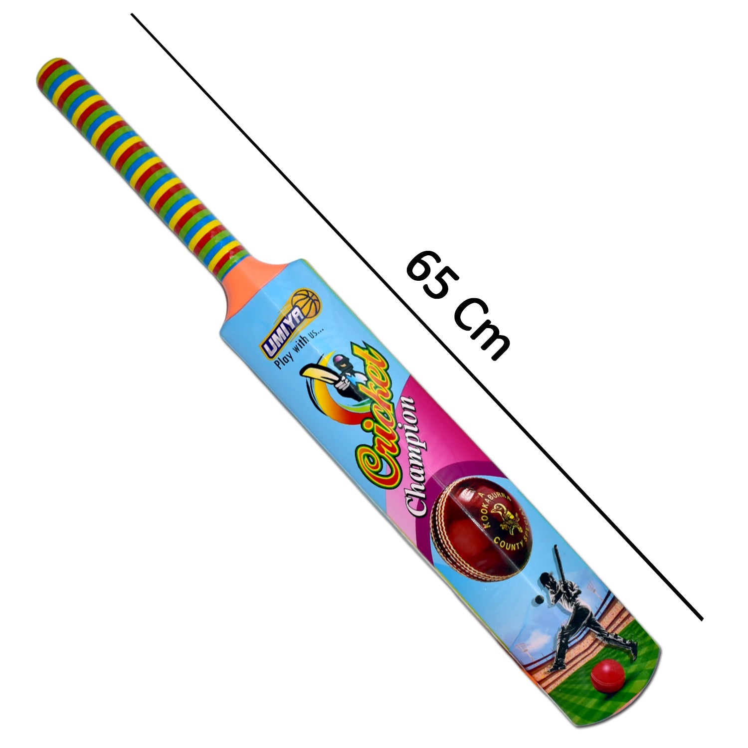 8001 Plastic Cricket Bat and Ball Toy for Kids, Bat Ball Set for Boys and Girls DeoDap