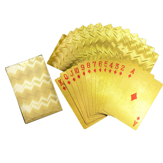 523 Gold Plated Poker Playing Cards (Golden) DeoDap