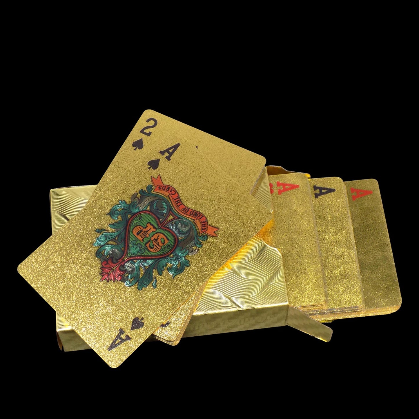 523 Gold Plated Poker Playing Cards (Golden) DeoDap