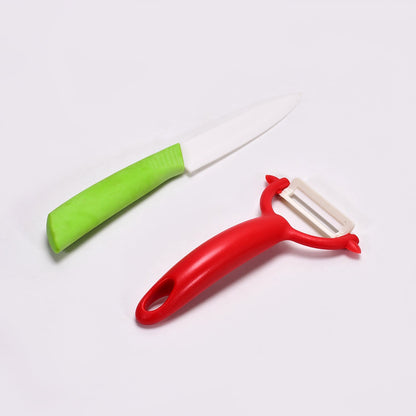 7113 Kitchen Knife for Clean and Exceptionally Sharp Cuts with Ceramic Peeler DeoDap