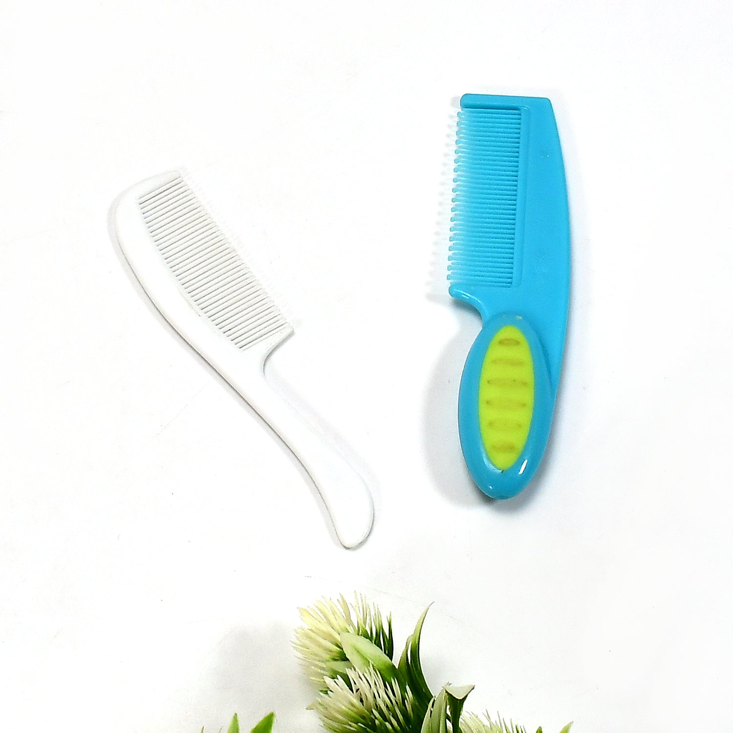 6492 1pc Plastic Rounded Lobes Soft Bristle Baby Soft Hair Brush (Multi-Design) DeoDap