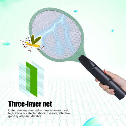 1726 Mosquito Killer Racket Rechargeable Handheld Electric Fly Swatter Mosquito Killer Racket Bat, Electric Insect Killer (Quality Assured) (with Cable) DeoDap