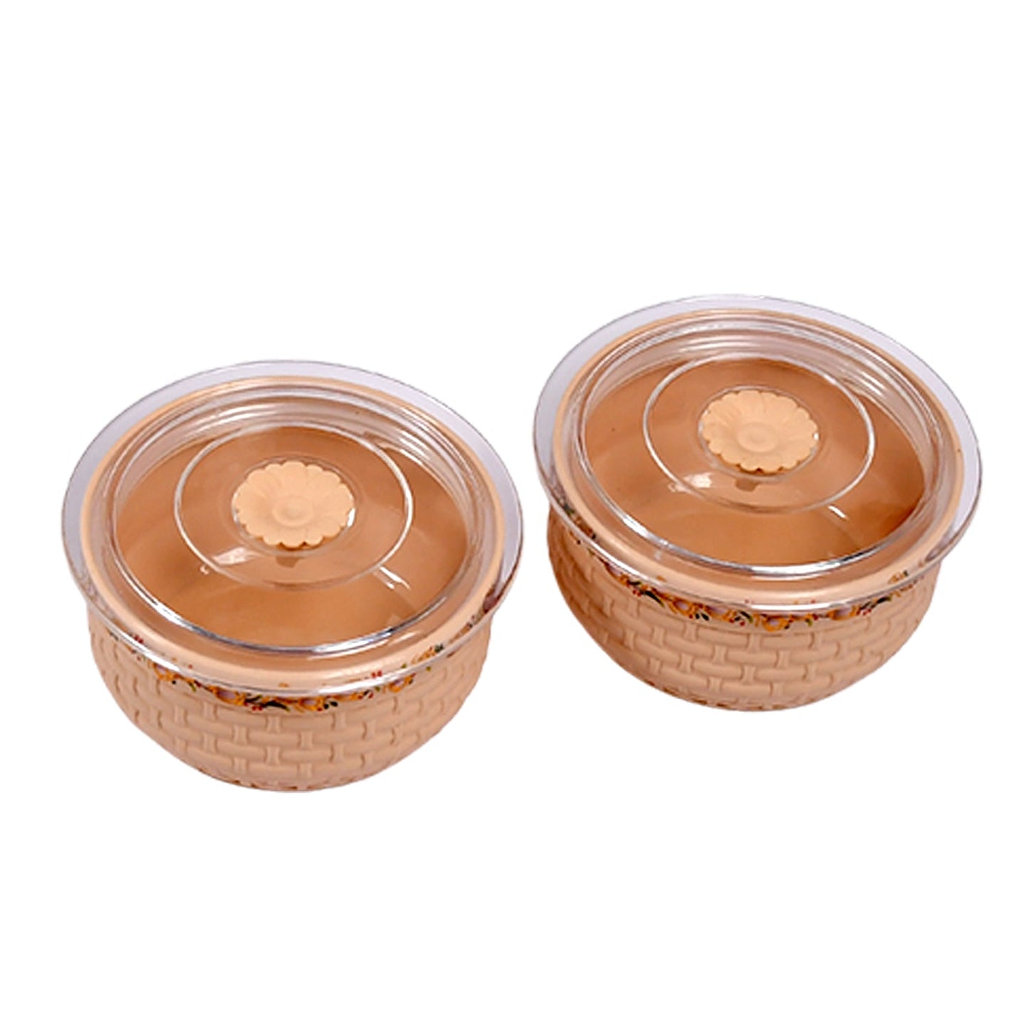 5278 Plastic Round Kitchen Storage Container Food Storage Jar  550 ML , For Home & Kitchen Use (2 pcs ) DeoDap