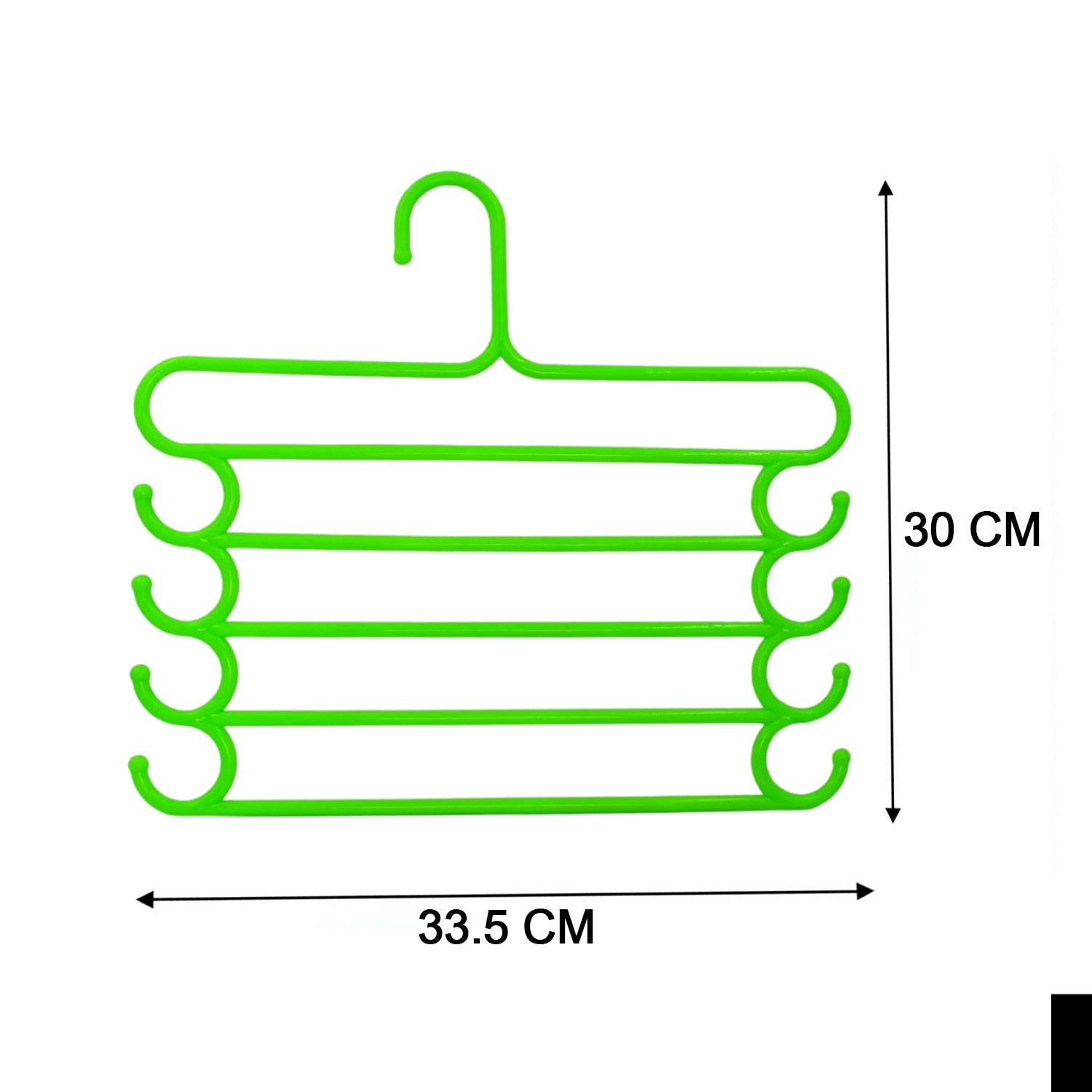 0221 5 Layer Plastic Hanger (muticolor 1pc) DeoDap