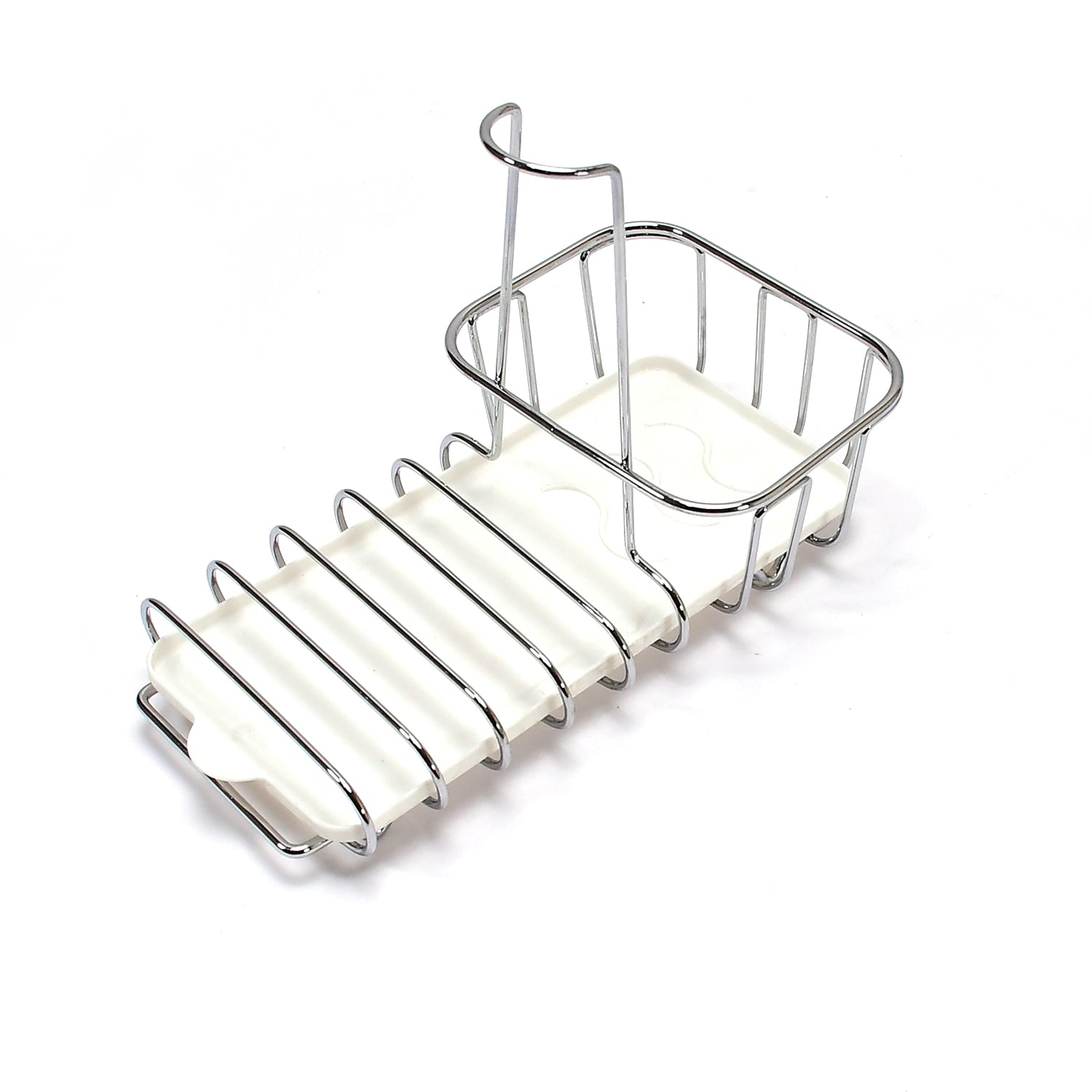 5188 Sponge Holder Kitchen Sink Stand 16cm Steel For Home & Kitchen Use DeoDap