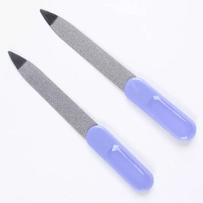 1457 Stainless Steel Professional Nail File Double Sides Great for Thick Nails ( 10 pcs ) DeoDap