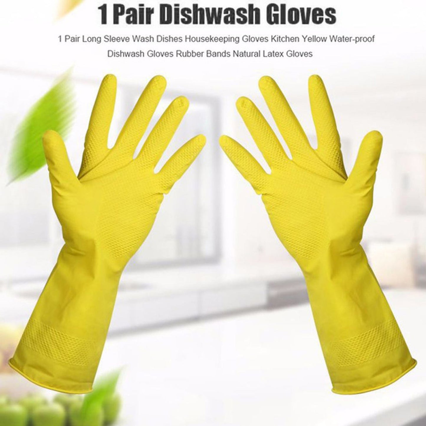 0680 Multipurpose Rubber Reusable Cleaning Gloves DeoDap