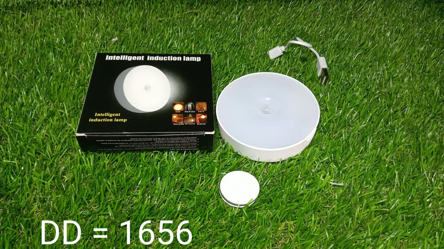 1656 Round Shape 8 LED Motion Sensor Induction Led Light Deodap