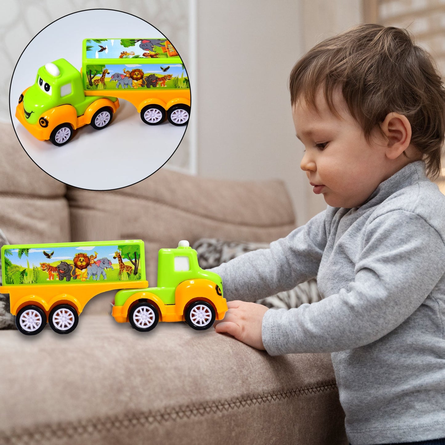 8052 Small Green and yellow Toy Truck. DeoDap