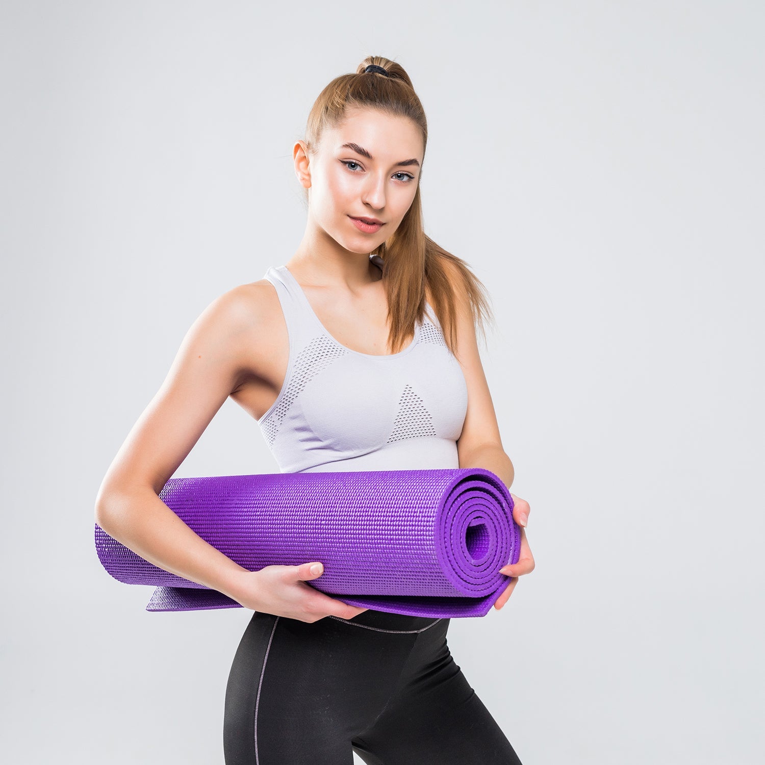 7401 Yoga Mat, Exercise Mat for Workout, Yoga Fitness Pilates and Meditation DeoDap