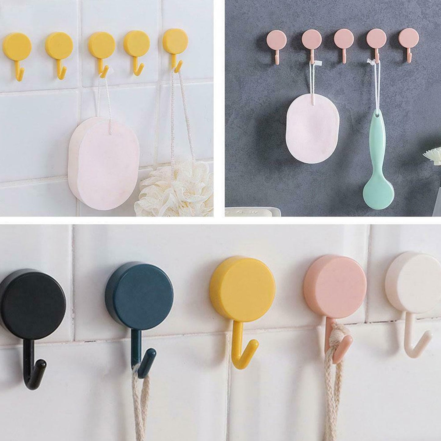 7473 Big Wall Hook Heavy duty Hook 2 pcs  For Home & Wall Use Hook DeoDap