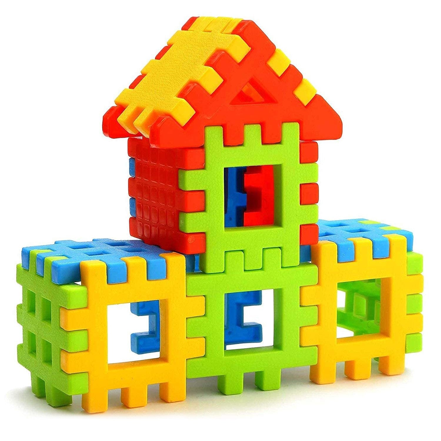 3910 72 Pc House Blocks Toy used in all kinds of household and official places specially for kids and children for their playing and enjoying purposes. DeoDap